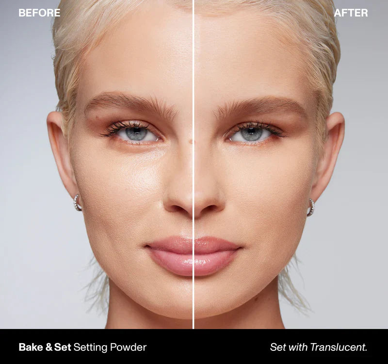Dual-Effect Setting Powder for All-Around Makeup Fixing and Skin Brightening